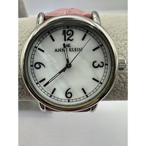 Anne Klein 10/9003 Mother of Pearl Dial 36MM 7.75" Watch New Battery Y